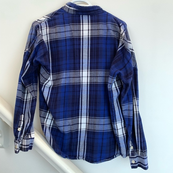 Blue long sleeve flannel. - Picture 3 of 3